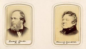 Portretten van Lumb Stocks en Thomas Landseer
